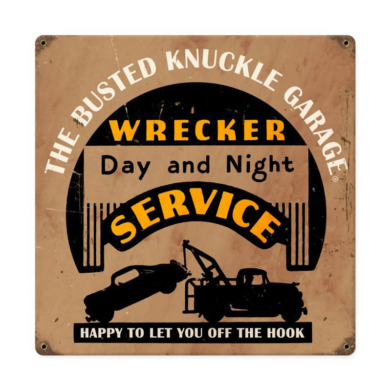 Wrecker Service Vintage Sign