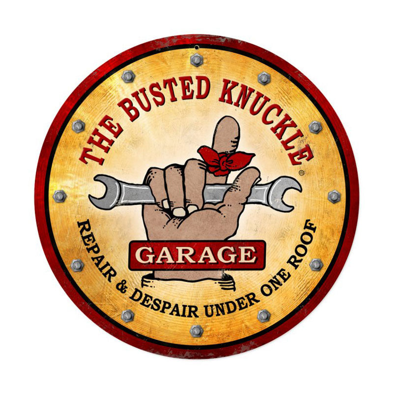 Busted Knuckle Garage Vintage Sign