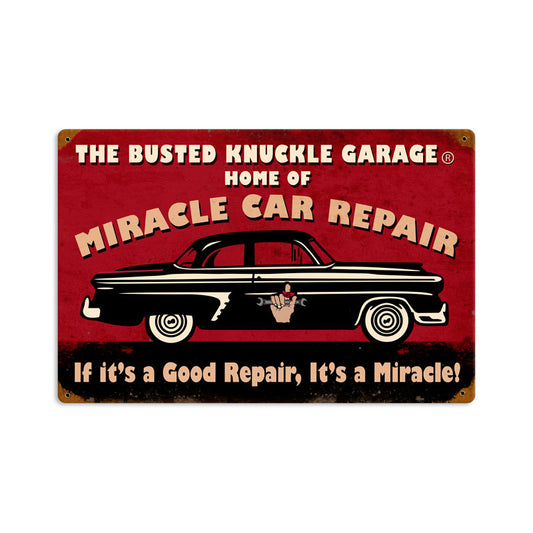 Miracle Car Repair Vintage Sign