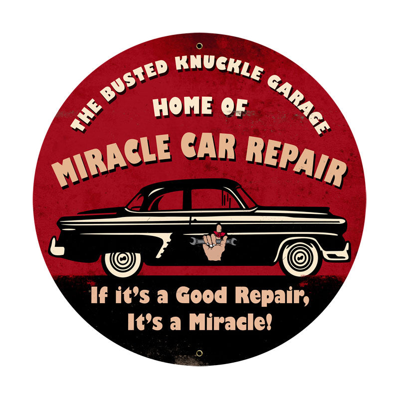 Miracle Car Repair Vintage Sign