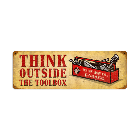 Outside The Toolbox Vintage Sign