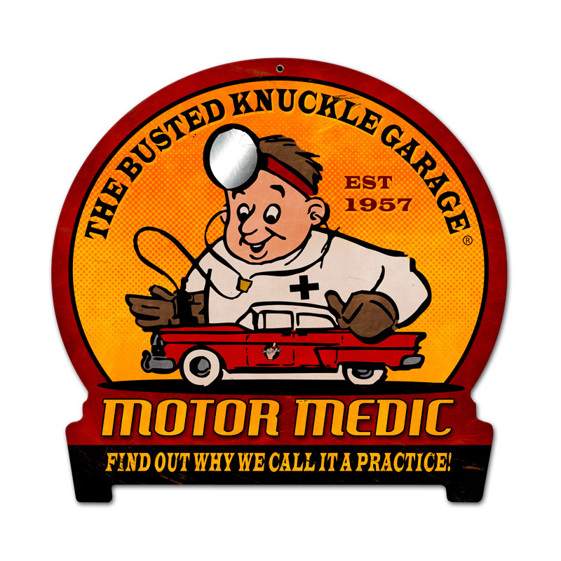 Motor Medic Vintage Sign