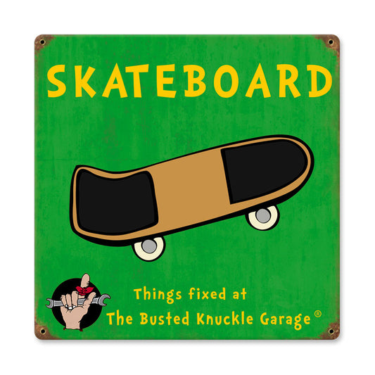 Kids Skateboard Vintage Sign