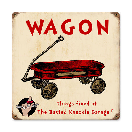 Kids Wagon Vintage Sign