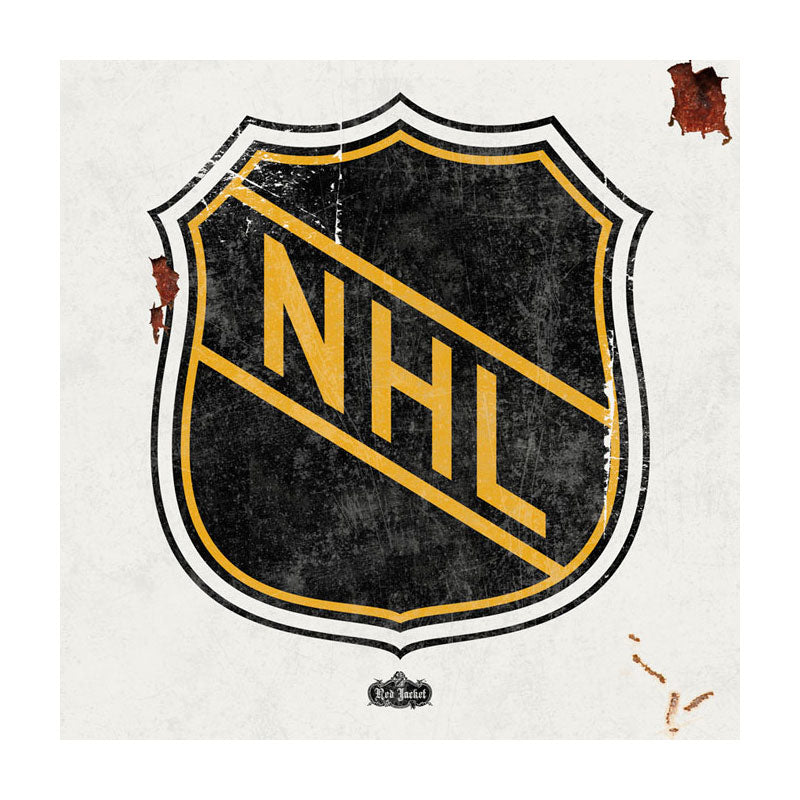 CAL211 - 12 X 12 NHL VINTAGE SIGN