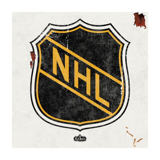 CAL211 - 12 X 12 NHL VINTAGE SIGN