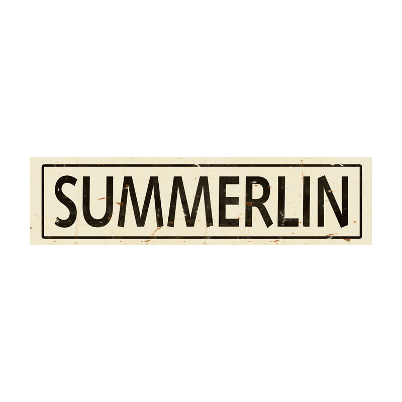 CAL236 - 5 X 20 SUMMERLIN VINTAGE SIGN