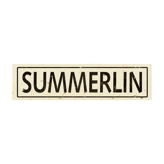 CAL236 - 5 X 20 SUMMERLIN VINTAGE SIGN