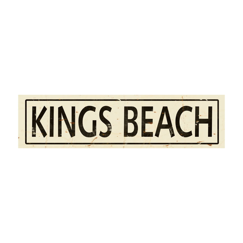CAL238 - 5 X 20 KINGS BEACH VINTAGE SIGN