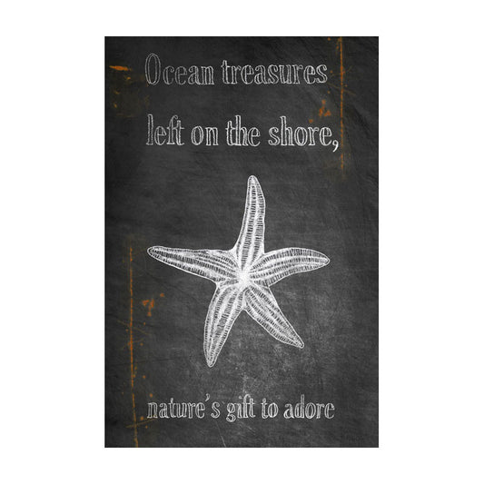 CAL249 - 16 X 24 OCEAN TREASURES VINTAGE SIGN