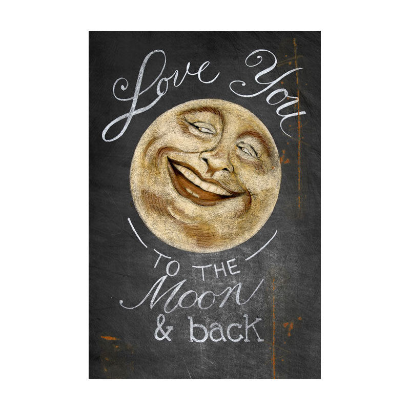 CAL252 - 16 X 24 TO THE MOON AND BACK VINTAGE SIGN
