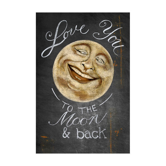 CAL252 - 16 X 24 TO THE MOON AND BACK VINTAGE SIGN