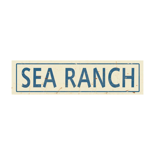 CAL255 - 5 X 20 RANCH BLUE PRINT VINTAGE SIGN