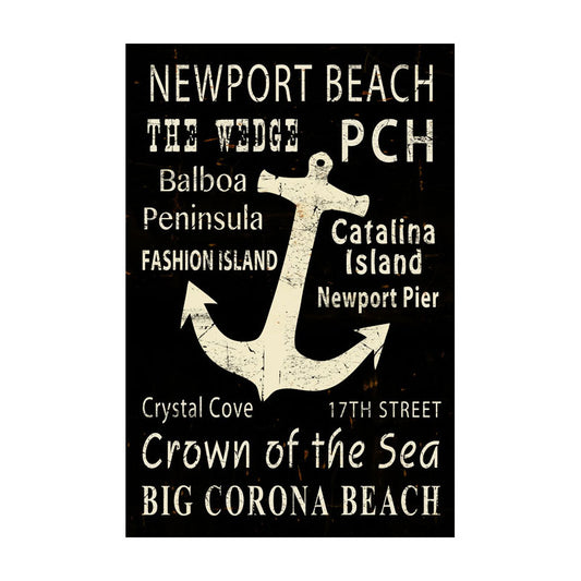 CAL291 - 16 X 24 VINTAGE - NEWPORT ANCHOR
