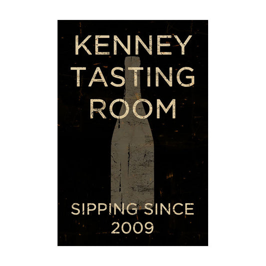 CAL298 - 16 X 24 VINTAGE SIGN CUSTOM - KENNY TASTING