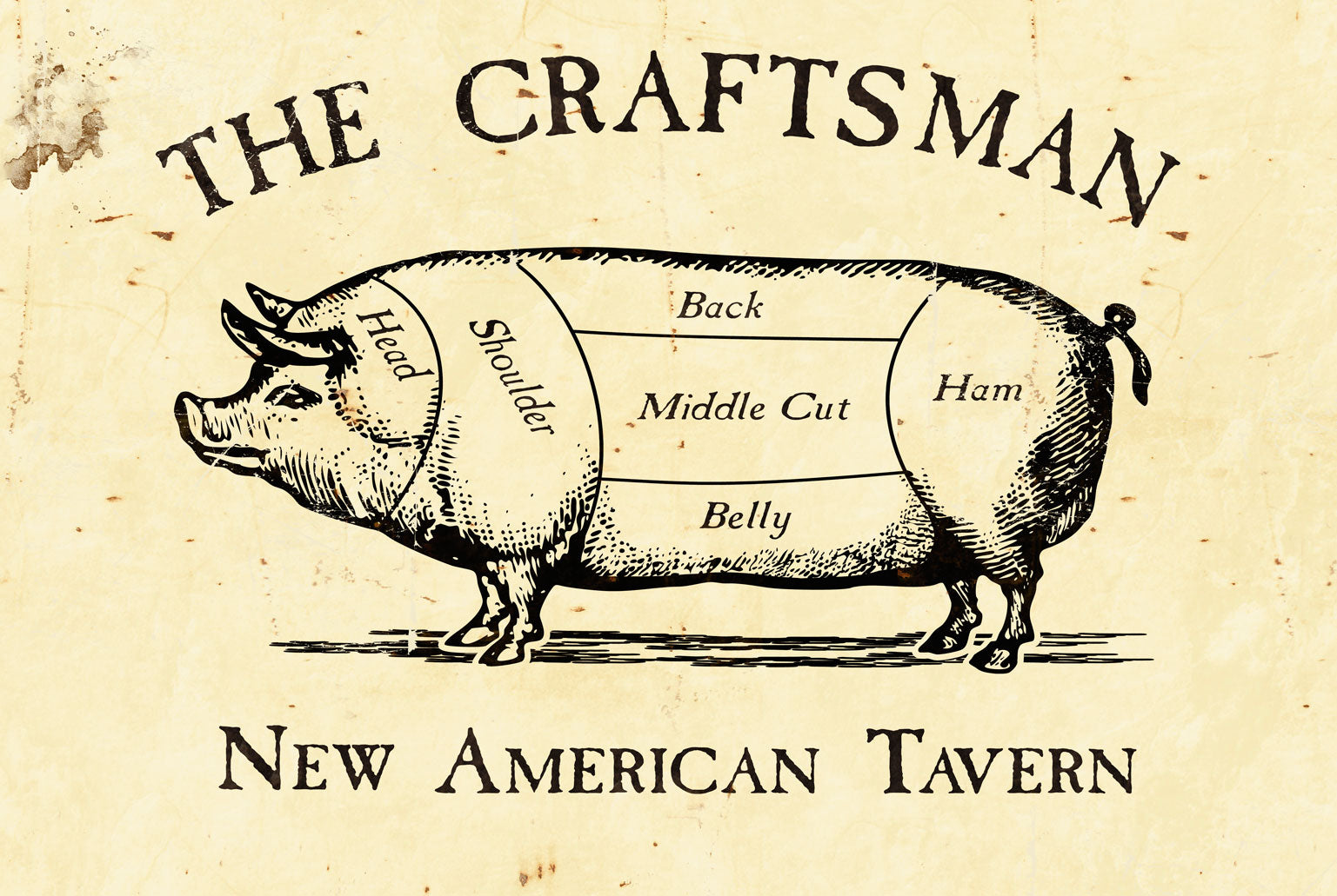 CAL318 - 36 X 24 CRAFTSMAN VINTAGE SIGN