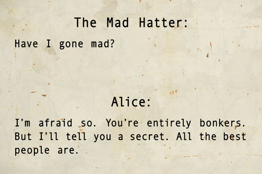 CAL460 - 16 X 24 VINTAGE - MAD HATTER