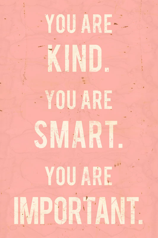 CAL483 - 16 X 24 SATIN - YOU ARE KIND PINK