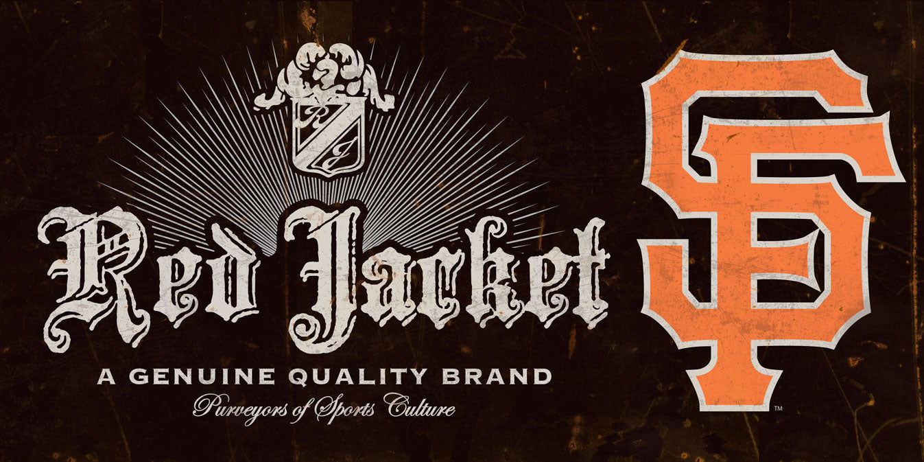 CAL506 - 24 X 12 AN GIANTS 3 VINTAGE SIGN