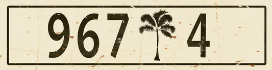 CAL526 - 5 X 20 - VINTAGE SIGN - 857TREE4