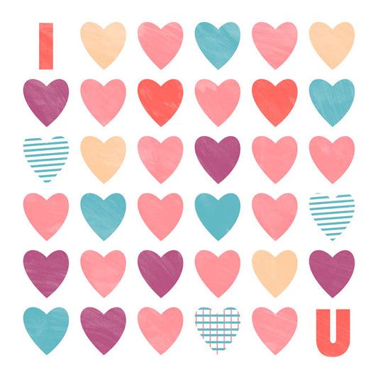 CAL560 - 12 X 12 I HEART YOU VINTAGE SIGN