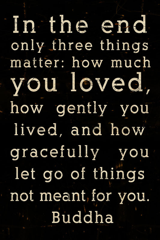 CAL561 - 12 X 18 IN THE END VINTAGE SIGN