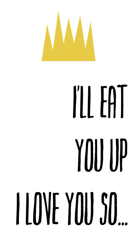 CAL574 - 8 X 14 EAT YOU UP VINTAGE SIGN