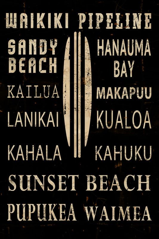 CAL608 - 16 X 24 SATIN - OAHU BEACHES