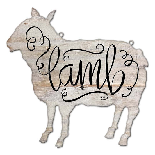 Animal Lamb Vintage Sign