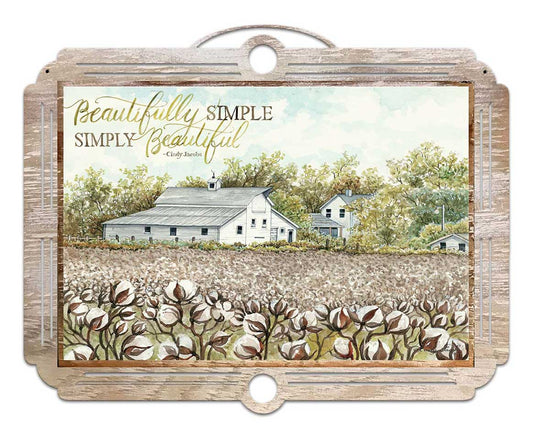 Barn Cotton Beautifully Simple Vintage Sign