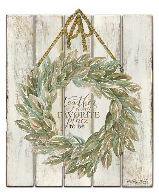 Wreath Sage TOGETHER Is My Vintage Sign