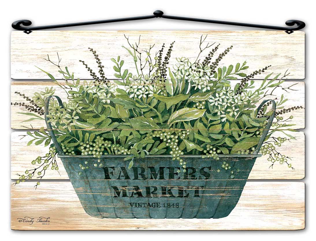 Gal Planter Farmer Market Vintage Sign