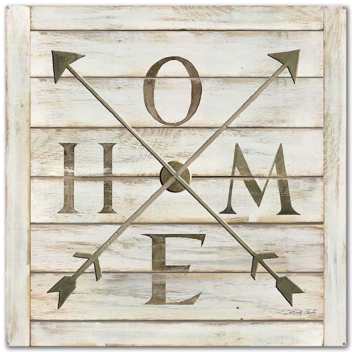 Home Home Arrows Vintage Sign