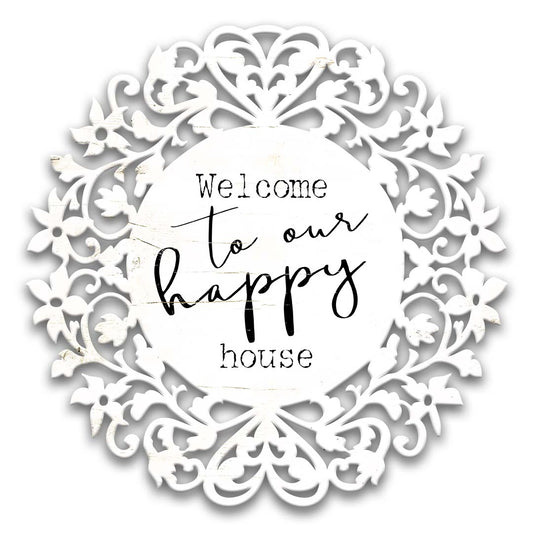 CIN108 - CR WELCOME TO OUR Vintage Sign