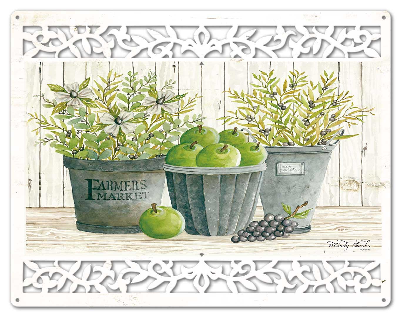 EUC GAL Farmers Market Vintage Sign