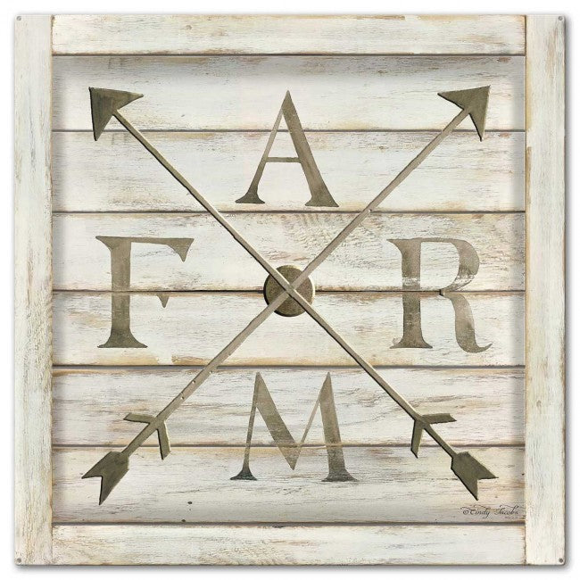 Farm Farm Arrows Vintage Sign