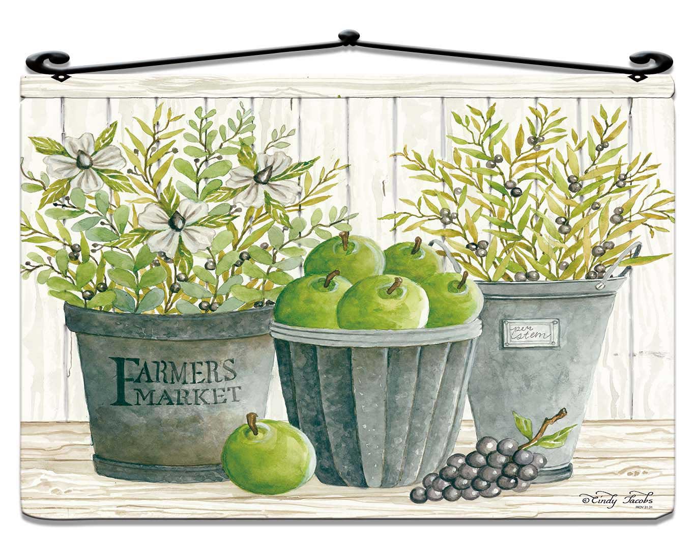 EUC GAL Planters Florals Plasma Vintage Sign