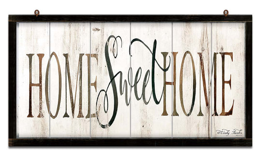 Sign Home Sweet BW Vintage Sign