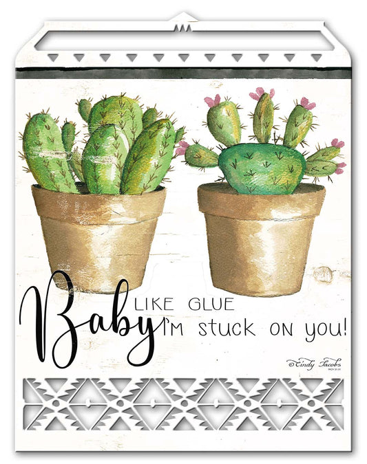Succulent Pot Like Glue RT Vintage Sign