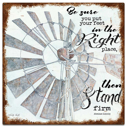 Windmill Be Sure Vintage Sign