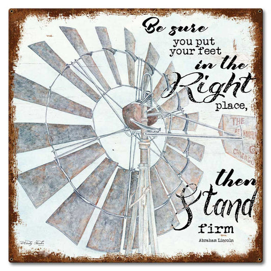 Windmill Be Sure Vintage Sign