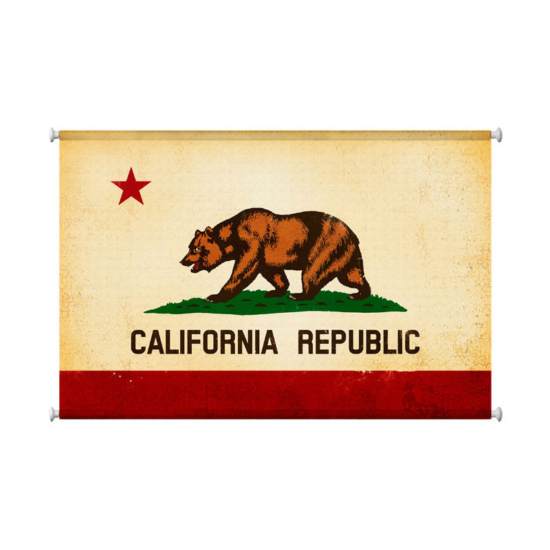 California Flag Vintage Sign