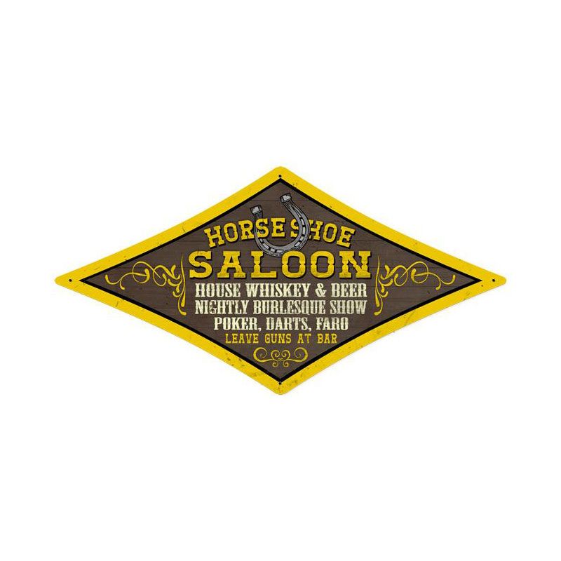 Horse Shoe Saloon Vintage Sign