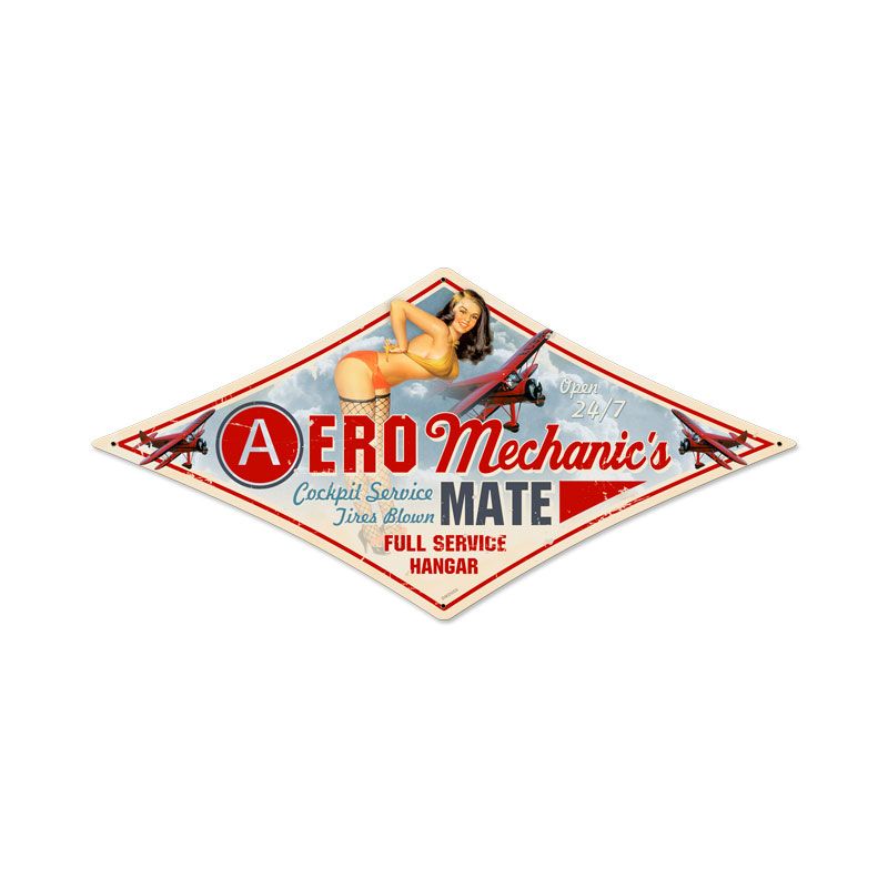 Aero Mechanic Vintage Sign