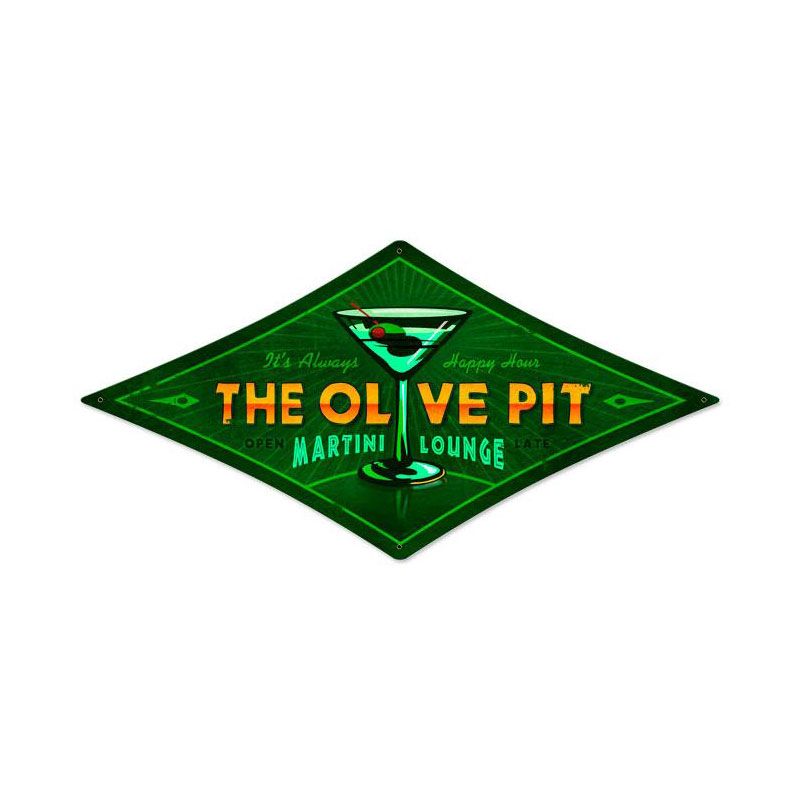 Olive Pit Vintage Sign