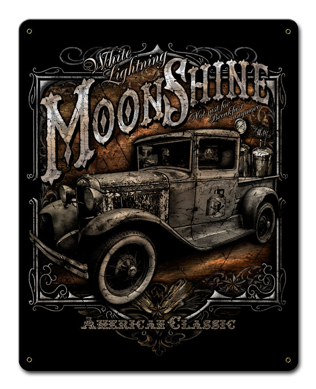 Moonshine Truck Vintage Sign