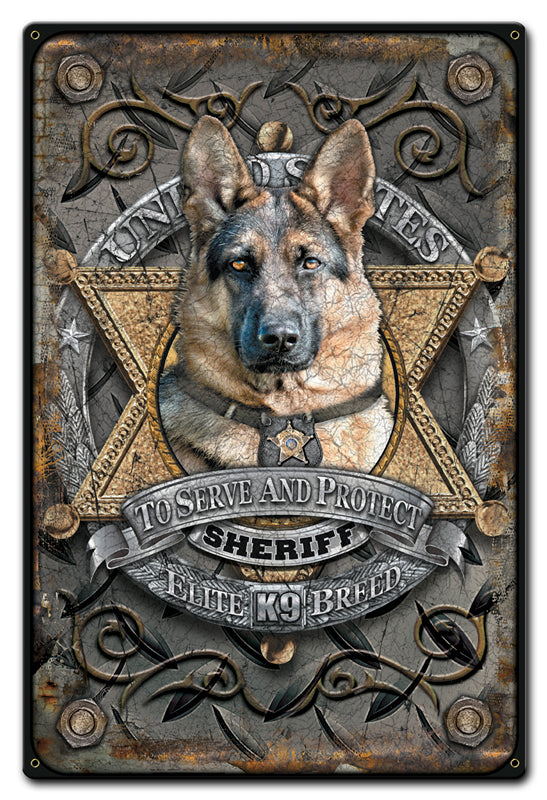 K9 Sheriff Vintage Sign