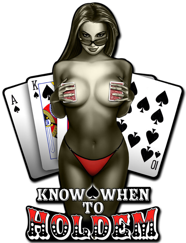 Know When To Holdem Vintage Sign