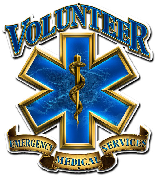Volunteer Emergency Medical Vintage Sign