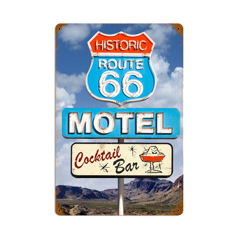 Route 66 Cocktail Vintage Sign